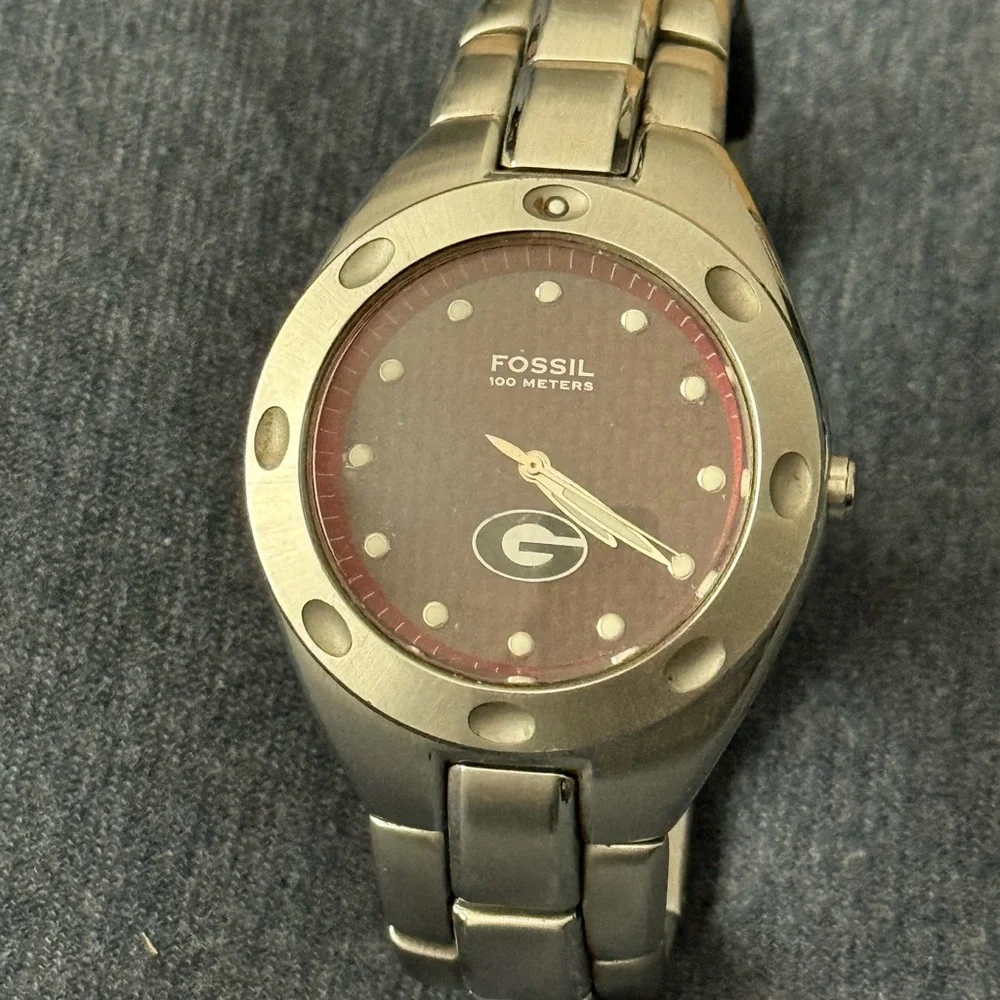 Rare UGA Fossil Men’s Watch
